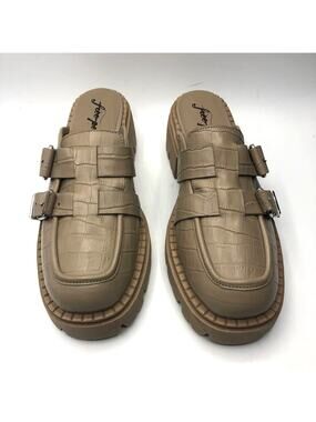 Free People Womens Lyra Buckle Lug Mules Size EU 40 / US 10